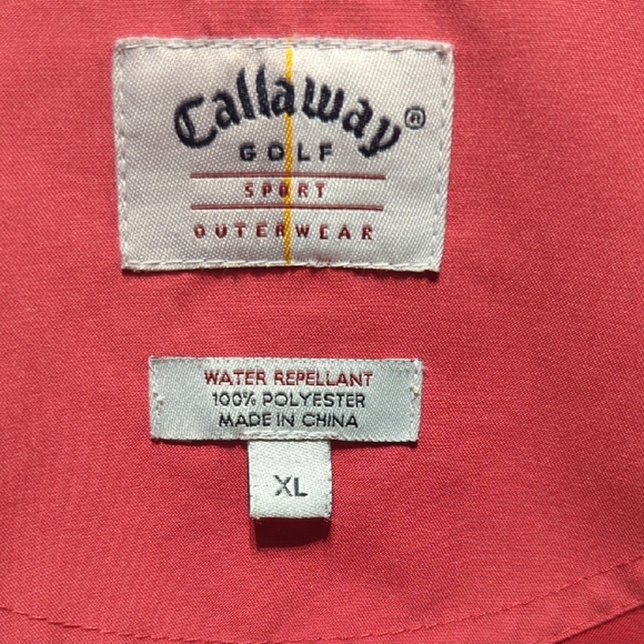 Callaway Red and Navy Windbreaker Jacket - Picture 9 of 14